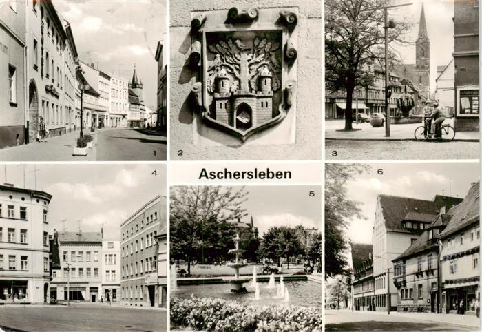 Aschersleben Sachsen-Anhalt Tie Wappen am Rathaus Markt Platz der Jugend