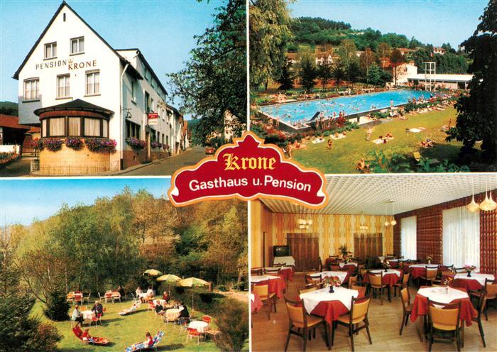 Hetschbach Hoechst Odenwald Gasthaus Pension zur Krone Freibad
