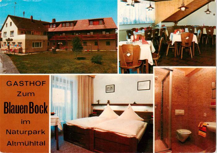 Pleinfeld Gasthof Pension Zum blauen Bock Gastraum Fremdenzimmer