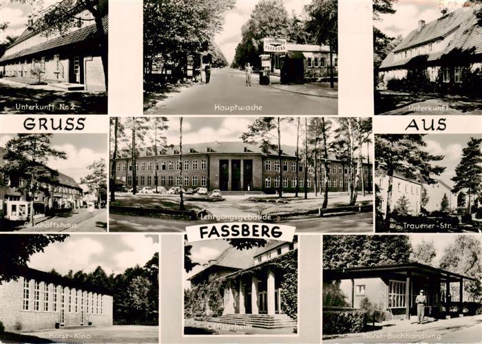 Fassberg Hauptwache Unterkunft Geschaeftshaus Lehrgangsgebaeude Kino Offiziershe