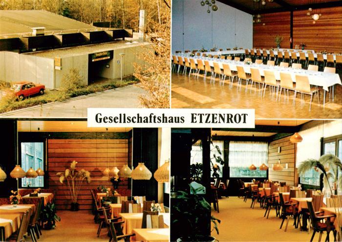 Etzenrot Waldbronn Gesellschaftshaus Restaurant Cafe Festsaal