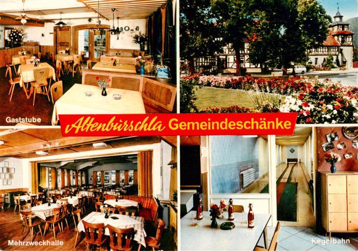 Altenburschla Gemeineschaenke Gaststube Mehrzweckhalle Kegelbahn Hessischer Land