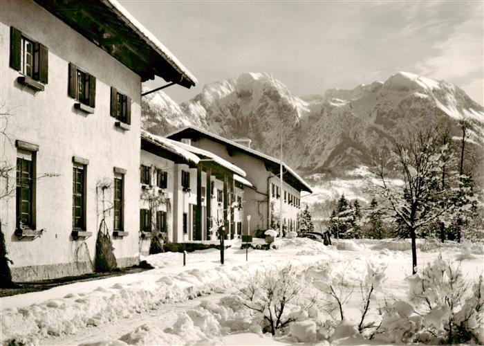 BERCHTESGADEN Bayern Altersheim Insula mit Goell und Brett Berchtesgadener Alpen