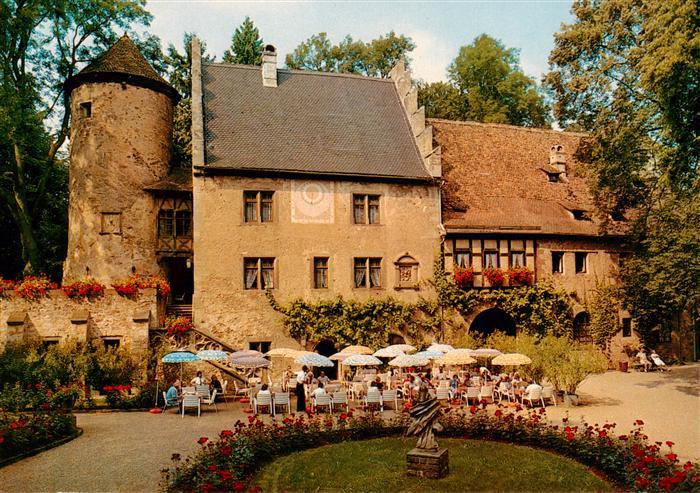 Aschach Bad Bocklet SchlossCafe Aschach Gartenterrasse