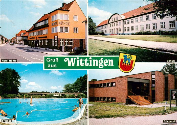 Wittingen  (i.H.) Niedersachsen Hotel Noehre Schule Freibad Buecherei