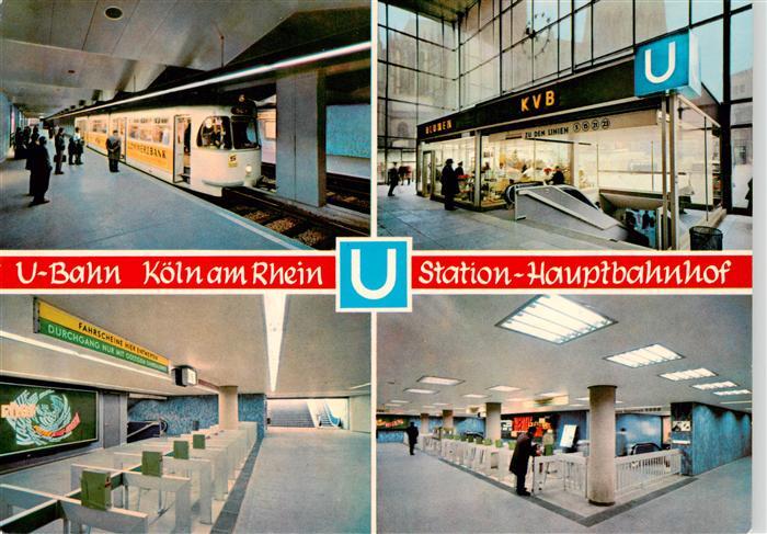 Koeln  Rhein U-Bahn Koeln am Rhein Statione Hauptbahnhof