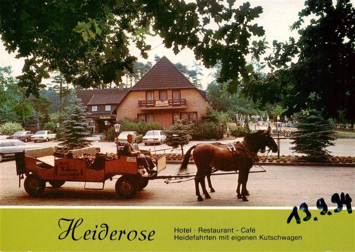 Undeloh Hotel Heiderose Restaurant Heidefahrten mit eigenen Kutschwagen