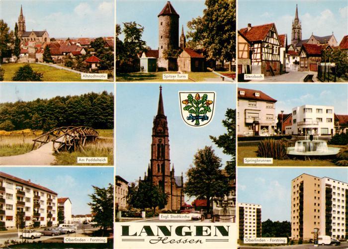 Langen Hessen Altstadt Spitzer Turm Sterzbach Am Paddelteich Oberlinden Forstrin