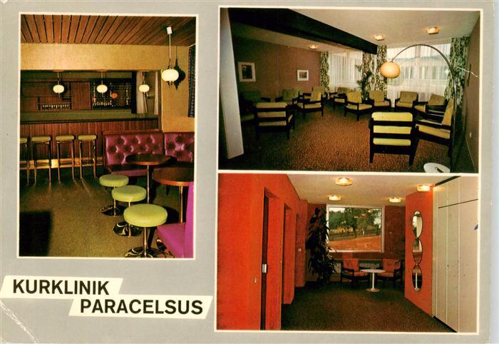 Bad Schwalbach Kurklinik Paracelsus Gastraeume Bar Flur