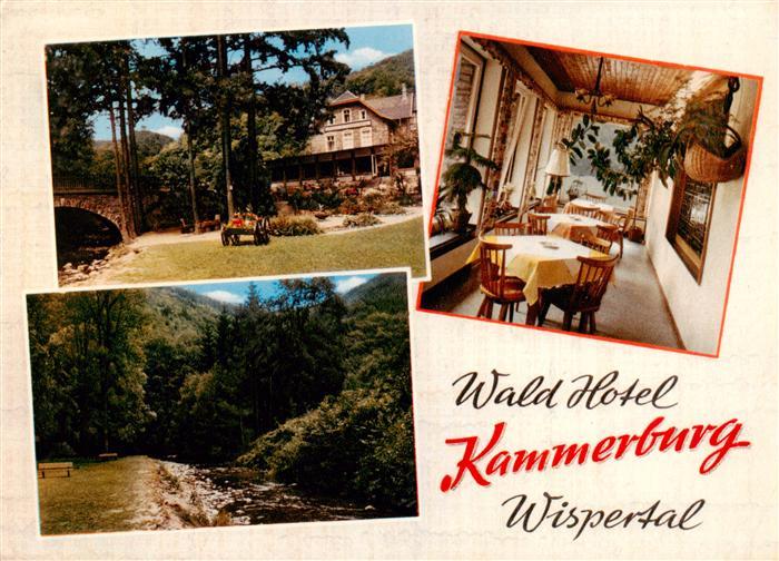 Ruedesheim am Rhein Waldhotel Kammerburg im Wispertal Gaststube Park