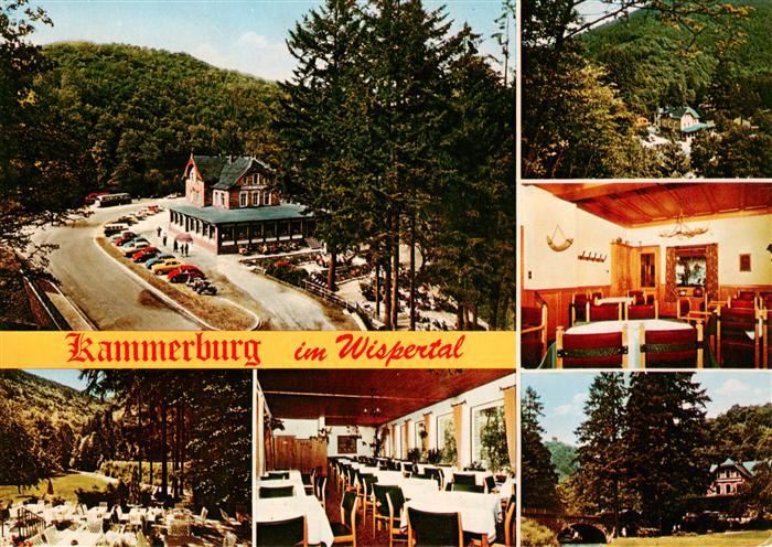 Lorch Rheingau Waldgasthaus Kammerburg im Wispertal Gastraeume