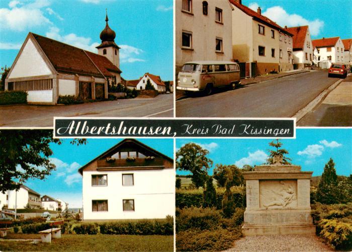 Albertshausen Bad Kissingen Kirche Strassenpartien Gedenkstaette