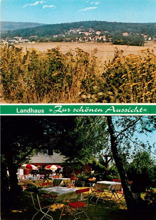 Klein-Suentel Bad Muender Landhaus Zur schoenen Aussicht Panorama Blick ueber di