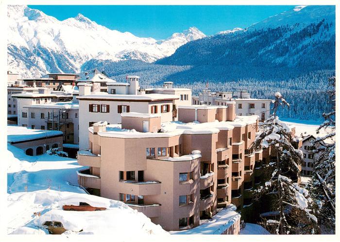 St Moritz GR Chesa Bernasconi Winterpanorama