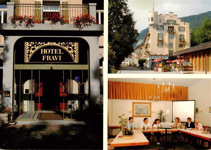 Andeer GR Hotel Fravi Restaurant Terrasse Tagungsraum