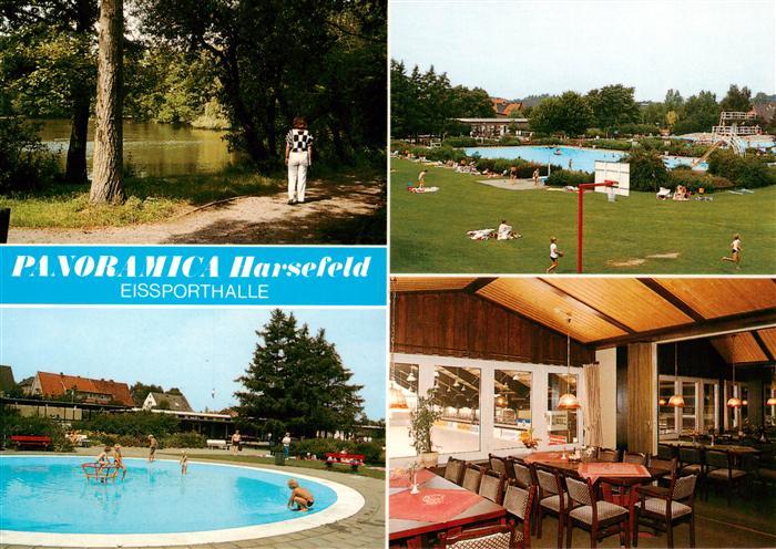 Harsefeld Panoramica Harsefeld Eissporthalle Restaurant Schwimmbad Park
