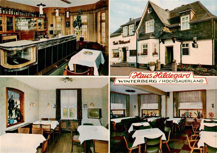 Winterberg Hochsauerland Hotel Restaurant Haus Hildegard Theke Gastraeume