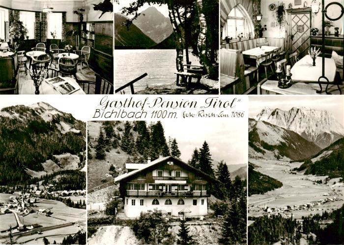 Bichlbach Gasthof Pension Tirol See Landschaftspanorama Alpen Luftaufnahme