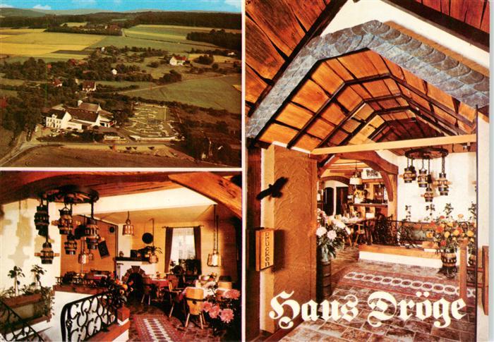Iserlohn Gasthof Haus Droege Restaurant Luftaufnahme