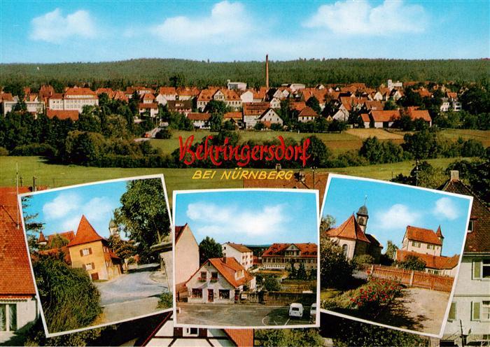 Behringersdorf Schwaig Nuernberg Panorama Ortspartien Kirche