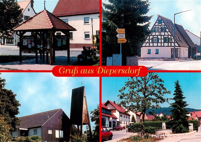 Diepersdorf Mittelfranken Ortsansichten Kirche Fachwerkhaus