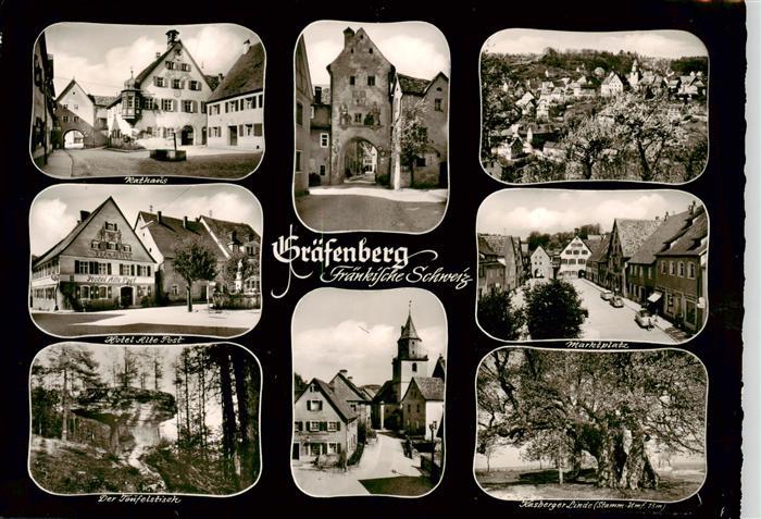 Graefenberg Oberfranken Rathaus Hotel Alte Post Der Teufelstisch Marktplatz