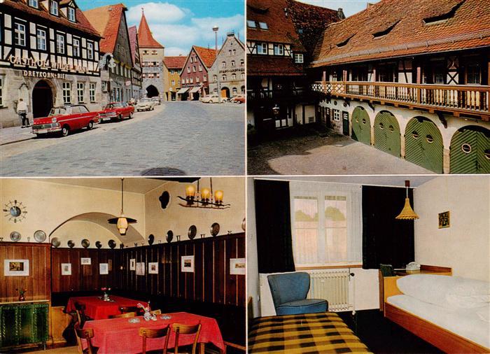 Lauf Pegnitz Gasthof Zum Wilden Mann Gastraum Zimmer