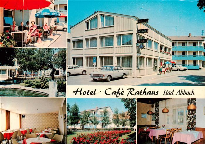 Bad Abbach Hotel Cafe Rathaus Terrasse Gastraeume Park