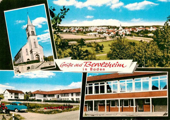 Berolzheim Ahorn Baden Kirche Panorama Schule
