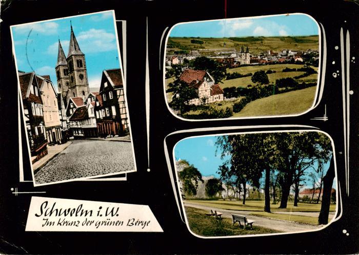 Schwelm Ortspartie Kirche Panorama Park