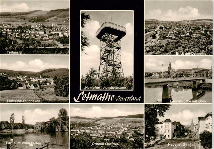 Letmathe Oestrich Teilansicht Stuebbeken Partie im Volksgarten Oestrich Ortsansi