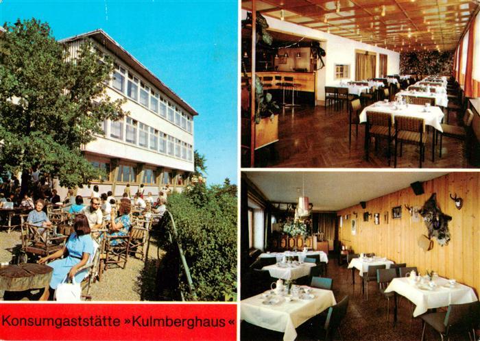 Saalfeld Saale Konsum Gaststaette Kulmberghaus Gnomenbar Jaegerstube