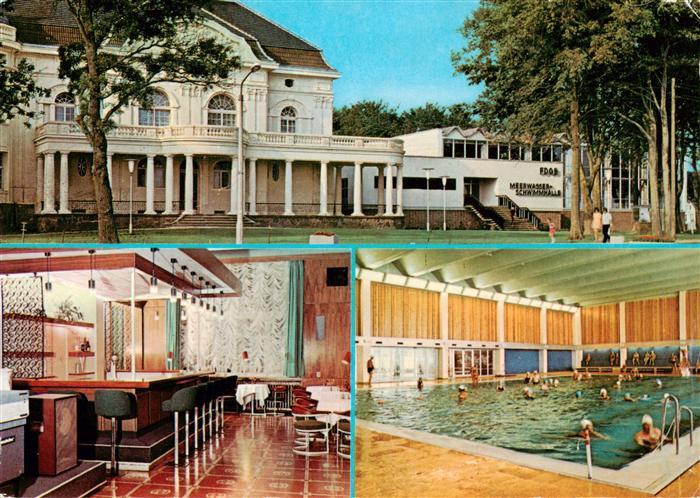 Kuehlungsborn Ostseebad Meerwasserschwimmhalle des FDGB Bar