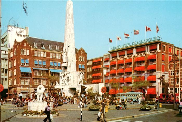 Amsterdam  NL Het Nationale Monument het hart van de hoofdstad