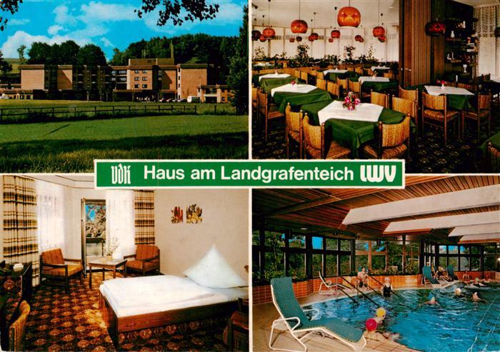 Bad Salzhausen Nidda VdK Haus am Landgrafenteich Gaststube Zimmer Hallenbad