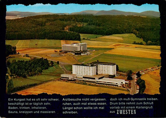 Zwesten Bad Hardtwaldklinik I und II Fliegeraufnahme