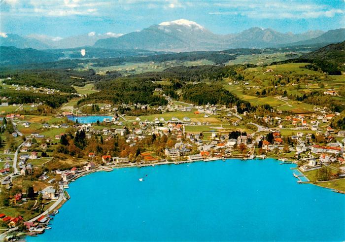 Velden  Woerthersee AT Fliegeraufnahme mit Doebratsch