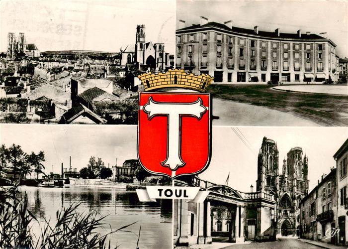 Toul 54 Meurthe-et-Moselle Vue generale Place Ronde Port Cathedrale