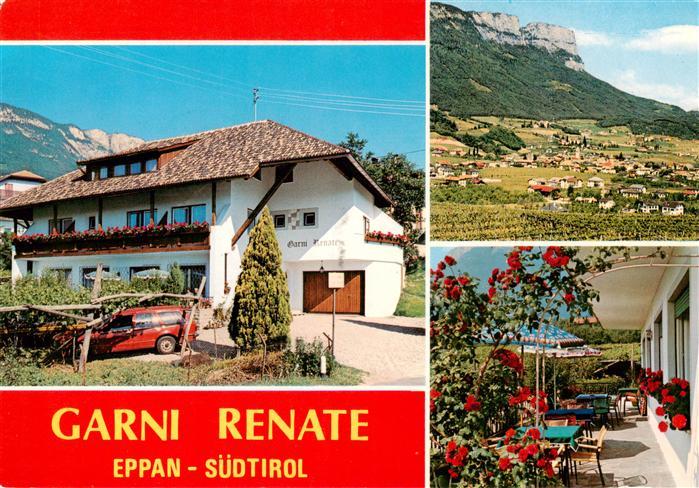 Eppan Suedtirol Garni Renate Panorama Terrasse