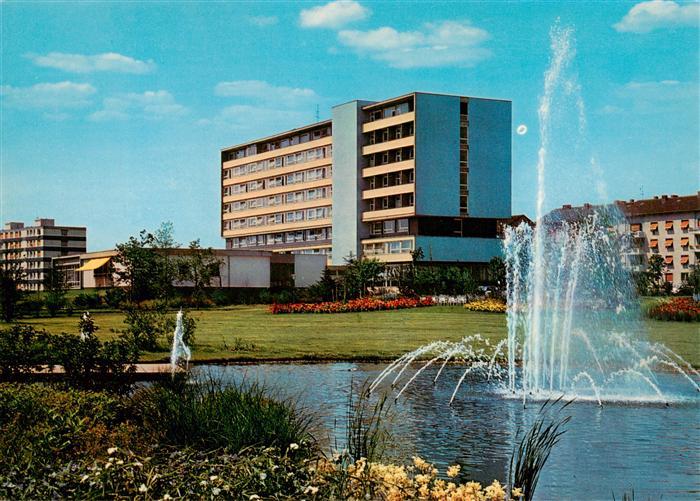 Bad Nauheim Kuranlage mit Spreesanatorium Fontaene