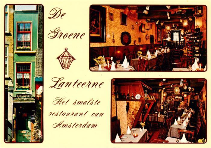 Amsterdam  NL De Groene Lanteerne Het smalste restaurant van Amsterdam