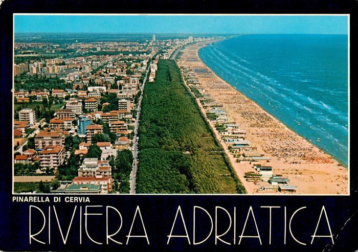 Cervia IT Pinerella di Cervia Riviera Adriatica Fliegeraufnahme