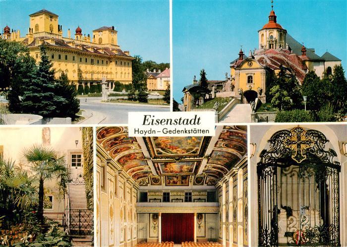 Eisenstadt Haydn Gedenkstaetten Schloss Esterhazy Bergkirche Haydnhaus Haydnsaal
