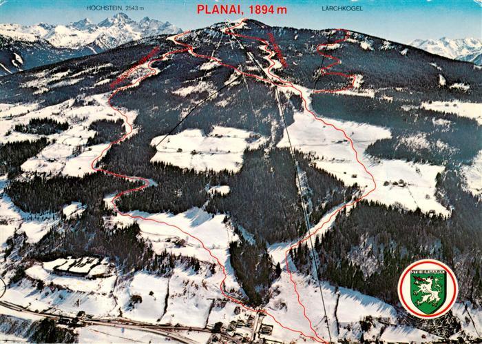 Schladminger-Planai 1830m Dachstein AT Skigebiet Fastenberg Planai Fliegeraufnah