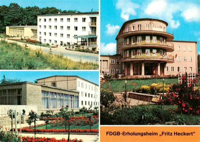 Gernrode Harz FDGB Erholungsheim Fritz Hecker