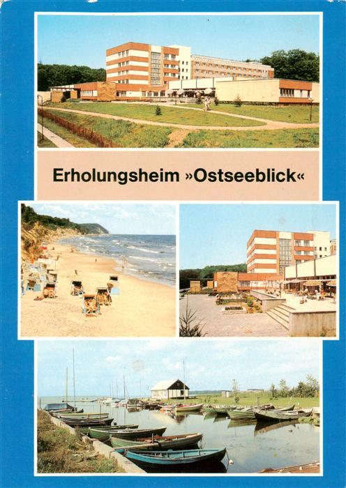 ueckeritz Ueckeritz Usedom Erholungsheim Ostseeblick Strandpartie Bootsliegeplat