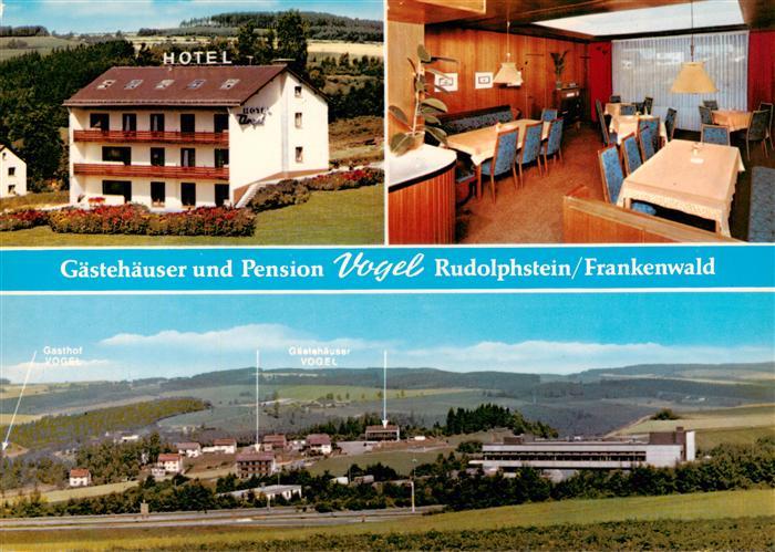 Rudolphstein Gaestehauser Pension Vogel Panorama Gastraum