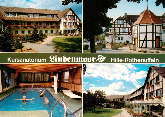 Rothenuffeln Hille Kursanatorium Lindenmoor Bewegungsbad Fachwerkhaeuser