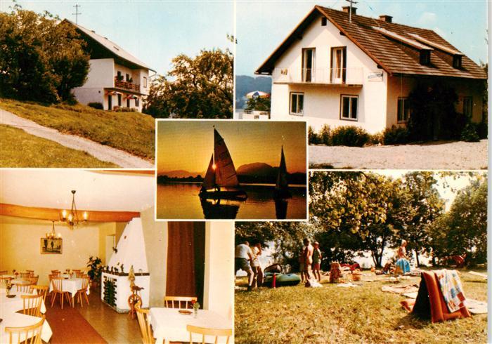 Keutschach am See Kaernten AT Pension Gertraud Gastraum Liegewiese