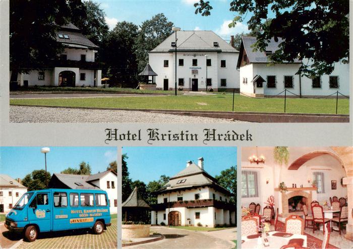 Decin Tetschen-Bodenbach Boehmen CZ Hotel Christian Burg Gaststube Lieferwagen